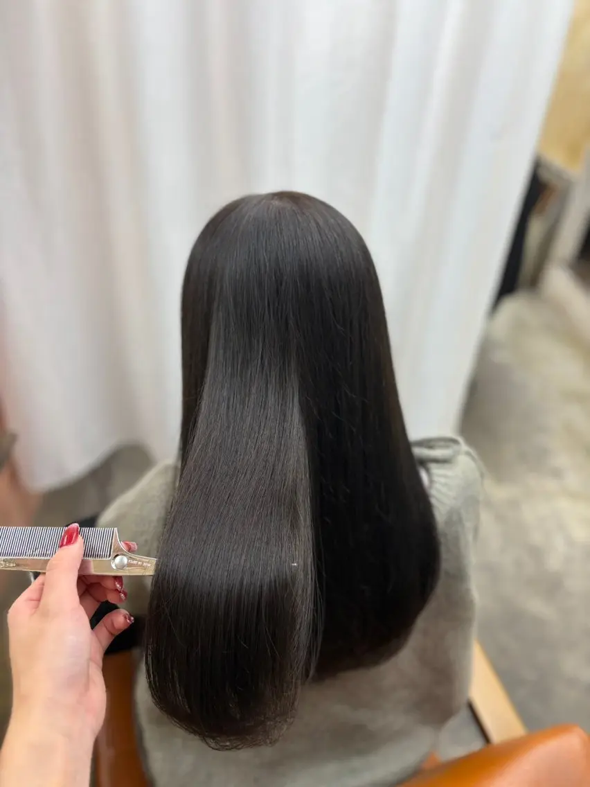 セミロング ヘアカラー トリートメント Retsu /UniQのヘアスタイル