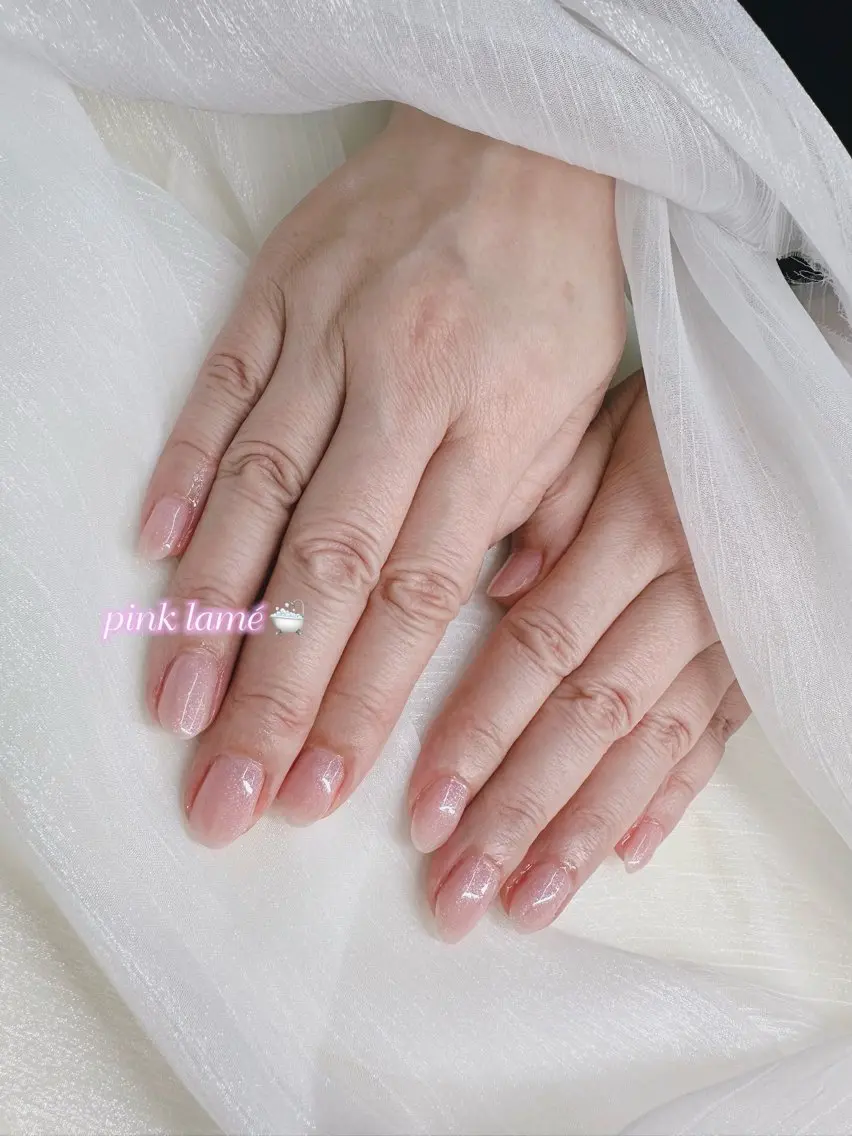 ネイル ラメ(グリッター) ピンク 田内 美優のネイルデザイン