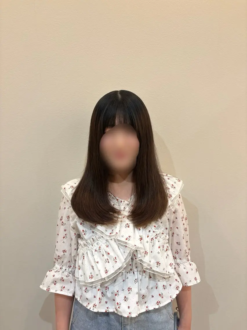 ロング レイヤーカット 水野 美依奈のヘアスタイル