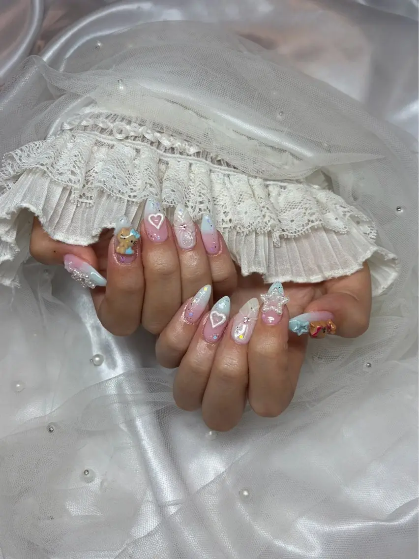 ネイル アートネイル 夏ネイル ハンドネイル sissy moeのネイルデザイン