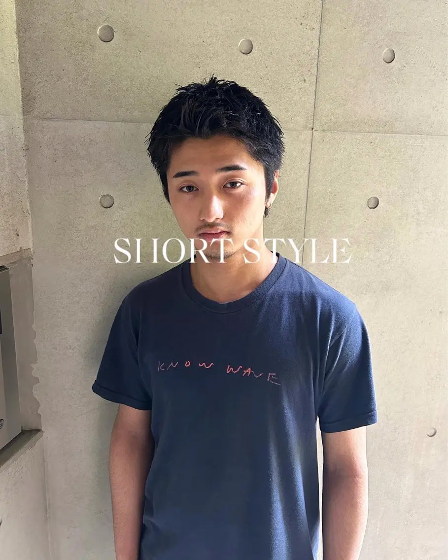 ショート パーマ メンズ メンズブリーチ メンズハイライト メンズインナーカラー メンズパーマ プードルパーマ カット 💈メンズ短髪特化 ✂︎伊藤大輝💈のヘアスタイル
