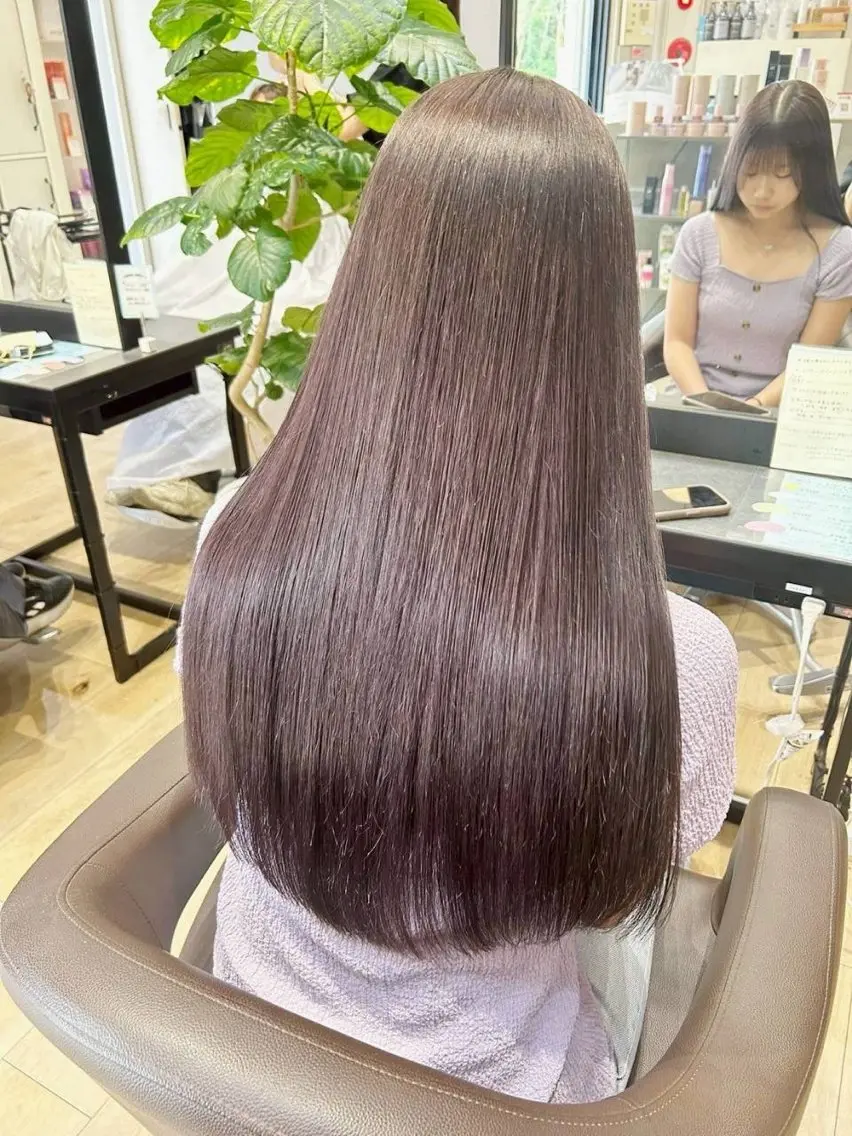 ロング 髪質改善 韓国風ヘア トリートメント 酸熱トリートメント トリートメント レイヤー/ショート chere狭山のヘアスタイル