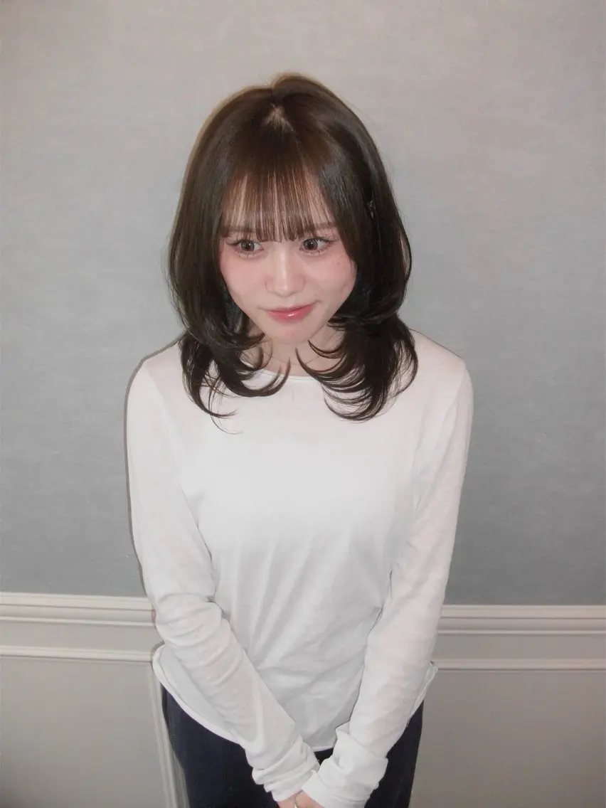 ミディアム Nagumo Mizukiのヘアスタイル