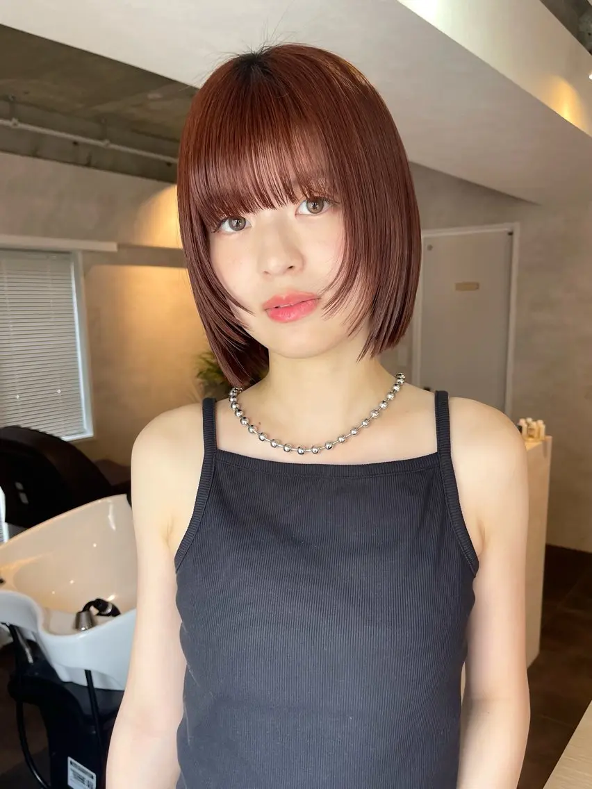ミディアム タイトヘア/似合わせ カット渋谷yuinaのヘアスタイル