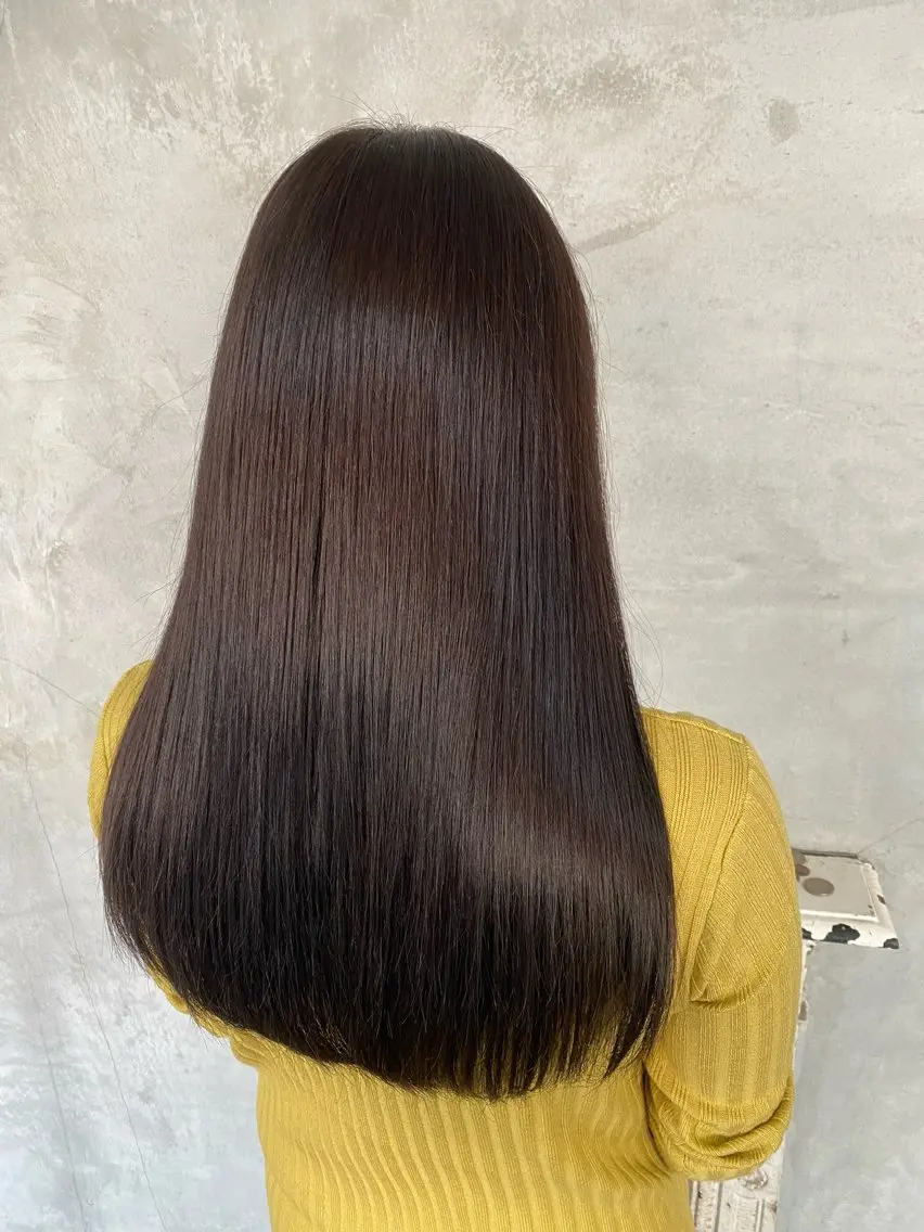 ロング アッシュ 髪質改善 ロング トリートメント カット ヘアカラー SET-UP美和店 松井　柚葉のヘアスタイル