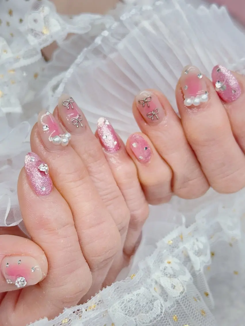 ネイル 春ネイル ハンドネイル nailsalon grantのネイルデザイン