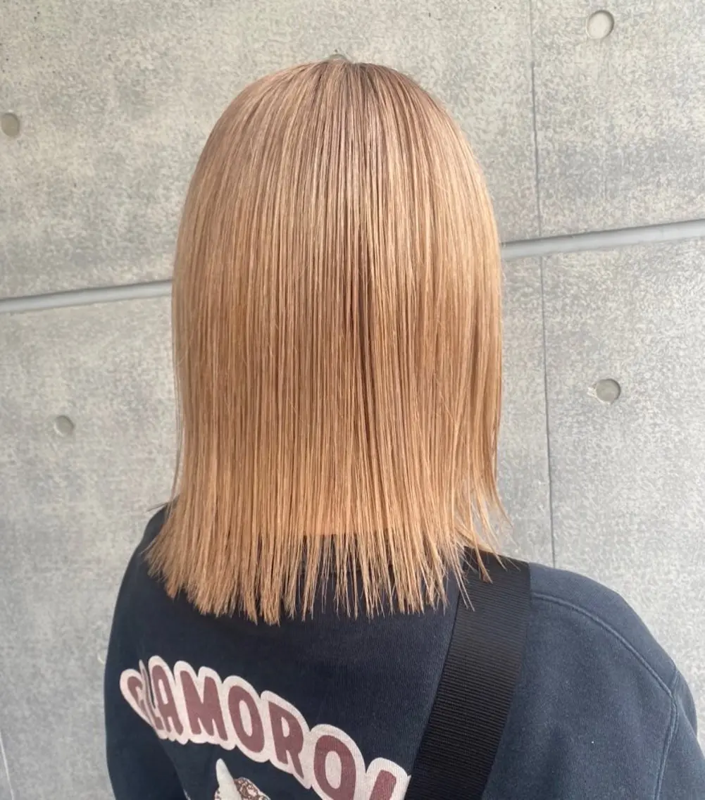 ミディアム ヘアカラー ︎🤎W color MIYU‎🤎のヘアスタイル
