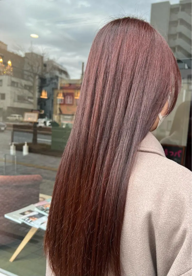 [パーフェクトケア✨]🪿艶カラー+カット+3stepトリートメント🧡の写真