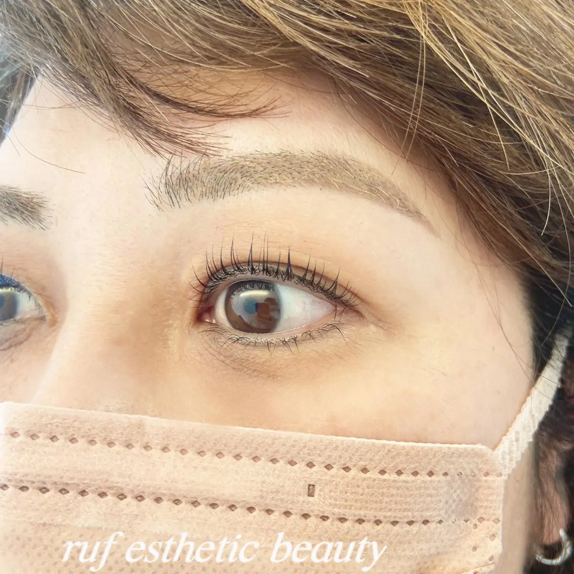 マツエク・マツパ 一重×まつ毛パーマ 前田 梨沙👀✨のマツエク・マツパデザイン