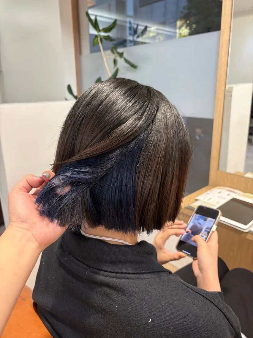 カラー インナーカラー 金山／森心乃　カット ブリーチモデル募集中のヘアスタイル