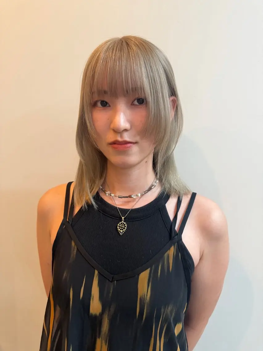 ミディアム カラー ヘアカラー かえで👗 レイヤー/ボブのヘアスタイル