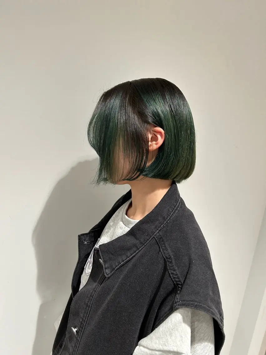 ショート カラー カット ヘアカラー トリートメント スキバサミを使わない カット🌼唯🌼のヘアスタイル
