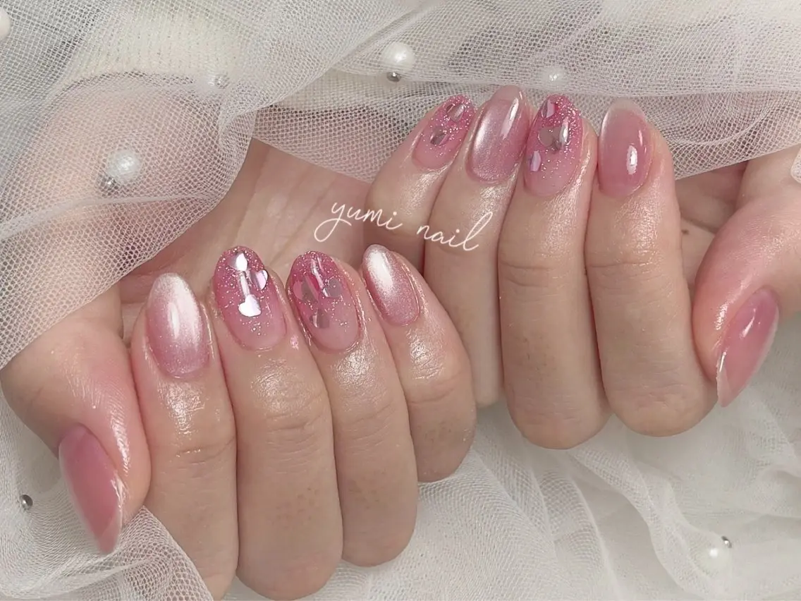 ネイル 𝐲𝐮𝐦𝐢🎀 長さ出しデザイン専門のネイルデザイン