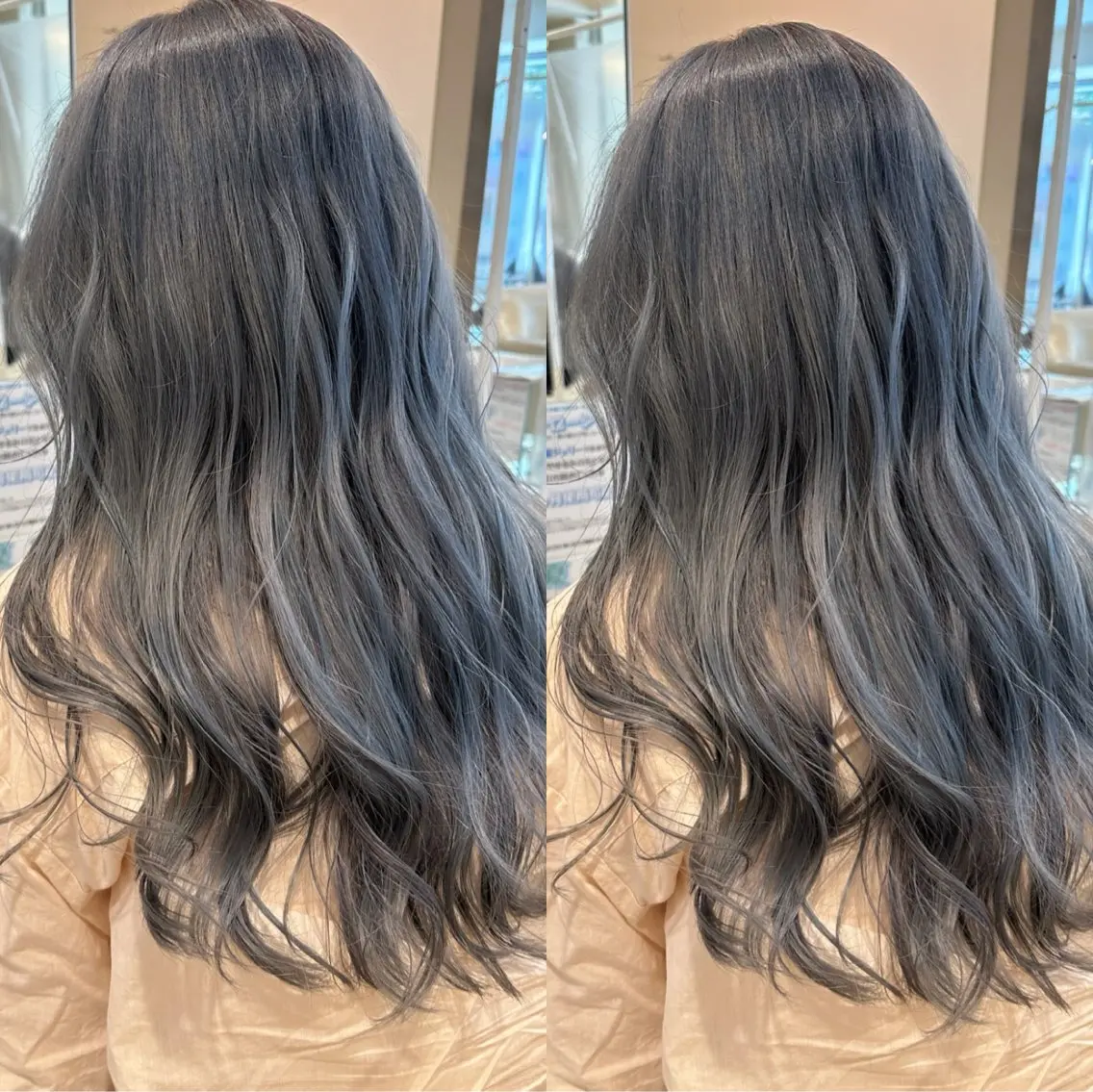 ロング カラー ヘアカラー 海希/ブリーチ透明カ ラー/レイヤーカットのヘアスタイル