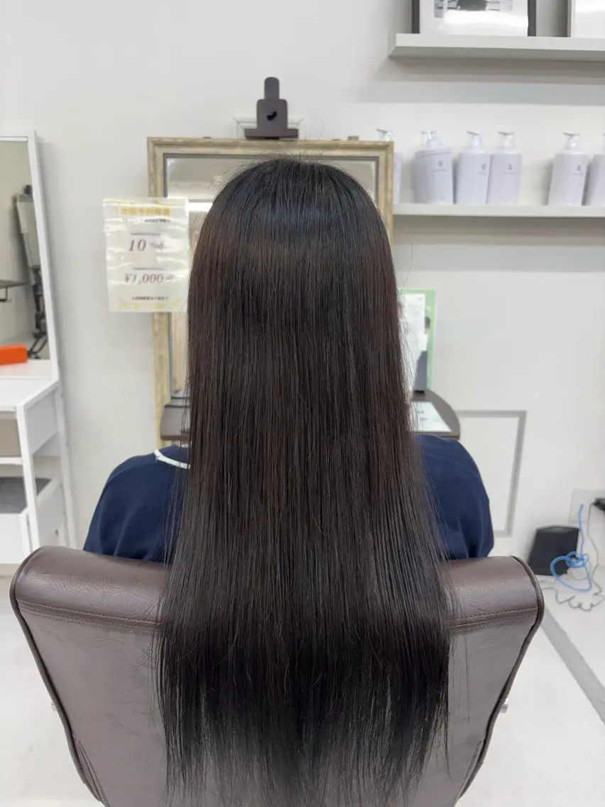 ロング 髪質改善 縮毛矯正 盛れ暖色デザイナー/ 髪質改善/Shionのヘアスタイル