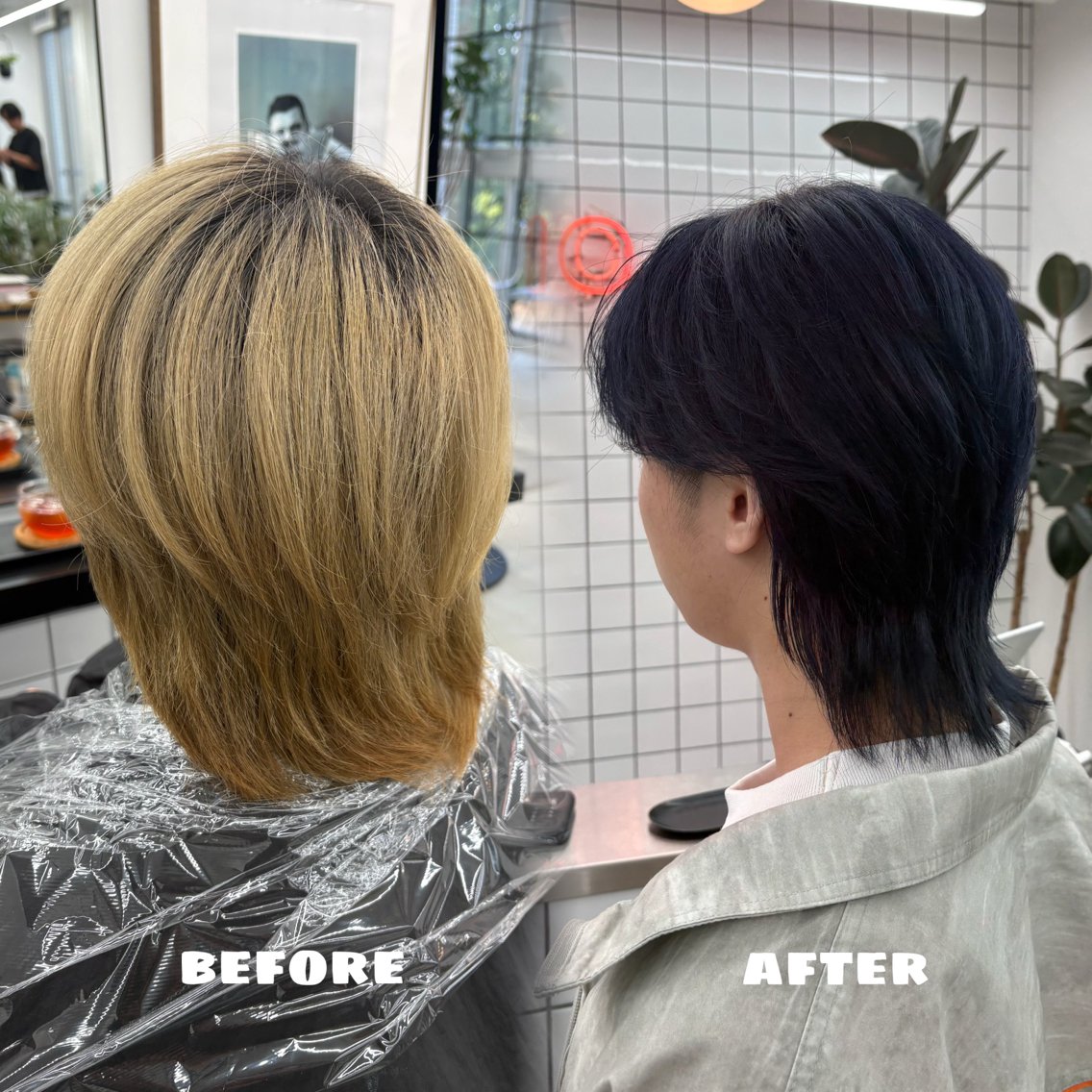 カラー メンズ ブルーカラー ネイビーカラー カット ヘアカラー 🌟ゆりあ🌟 JILLSTUDIOのヘアスタイル