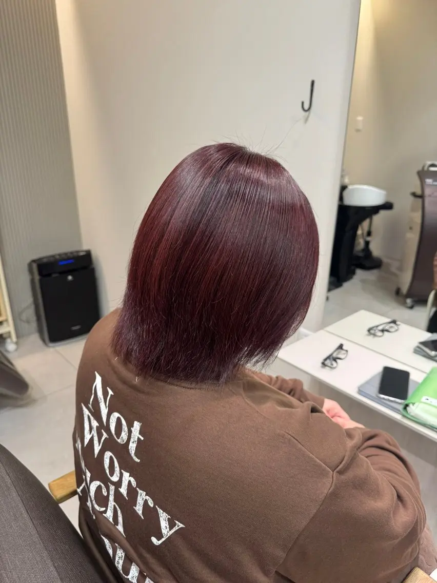 ショート カラー ヘアカラー ヘアカラー推💫永尾 胡桃のヘアスタイル