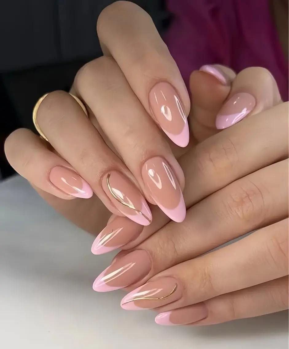 ネイル アートネイル フレンチネイル ジェルネイル 韓国ネイル ミラーネイル Rin Nail 新大久保店のネイルデザイン
