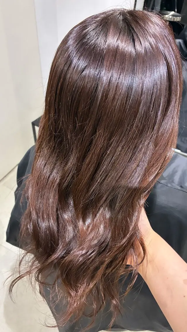 セミロング カラー ヘアアレンジ ヘアカラー トリートメント 🦋似合わせカラー 艶髪🦋Rinaのヘアスタイル