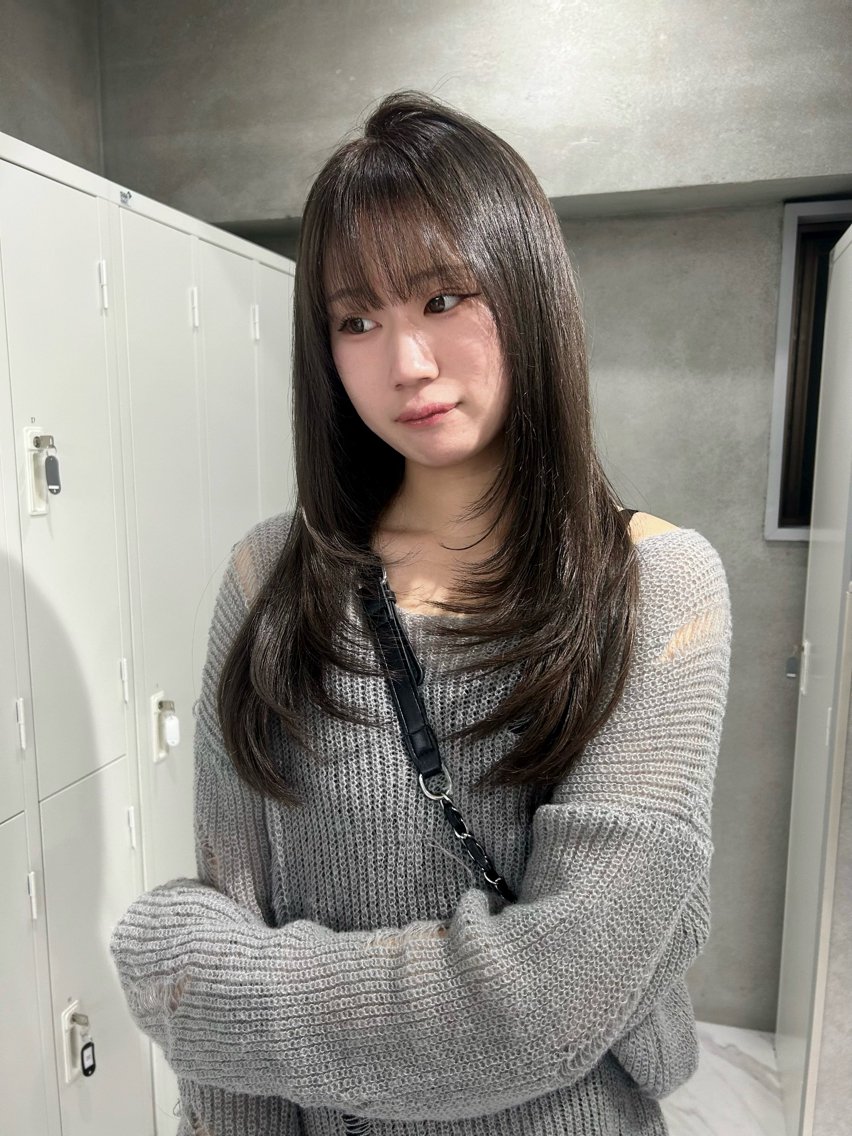 カラー ヘアカラー Akari🧬レイヤ ー/ハイトーン/天神のヘアスタイル