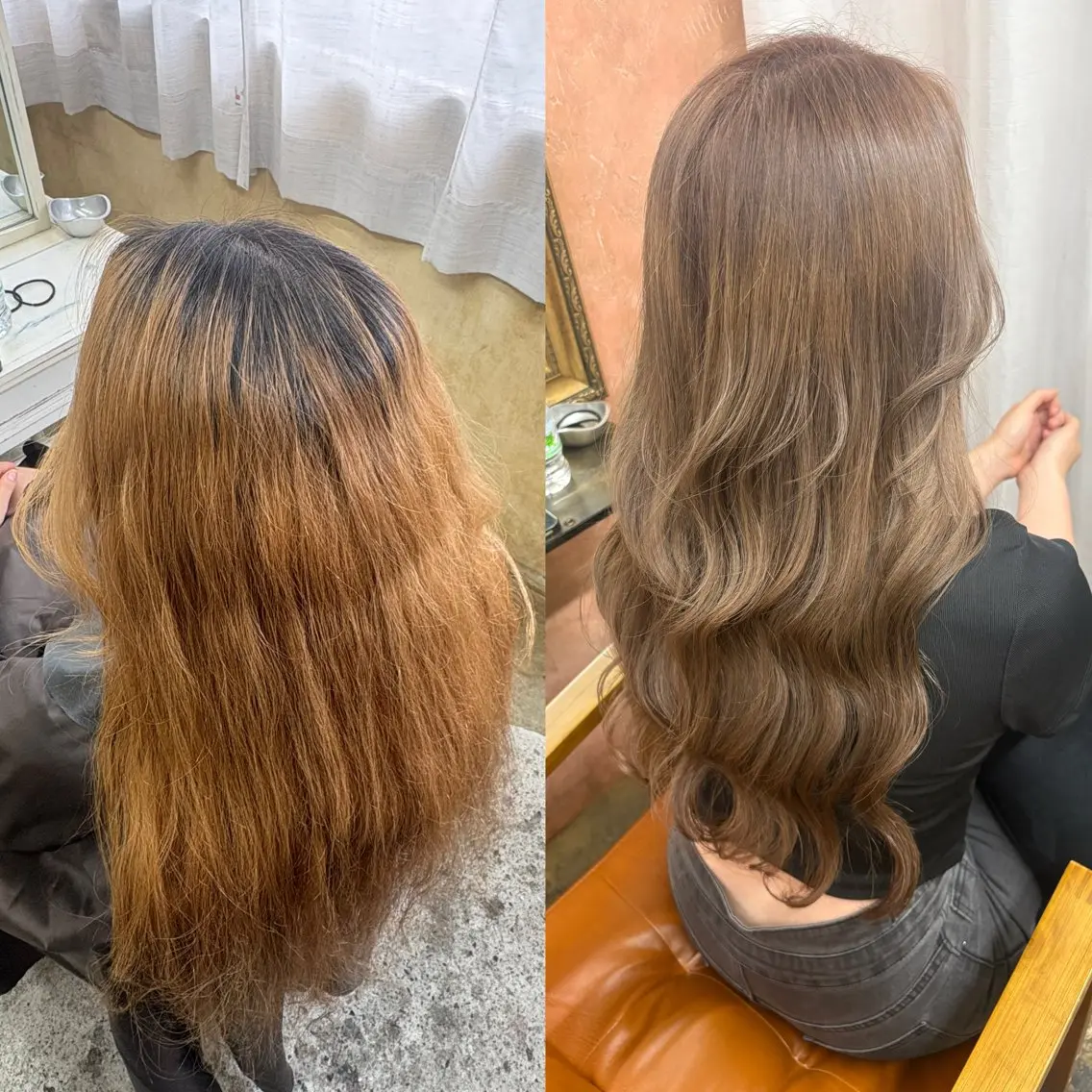 ロング ヘアカラー トリートメント Retsu /UniQのヘアスタイル