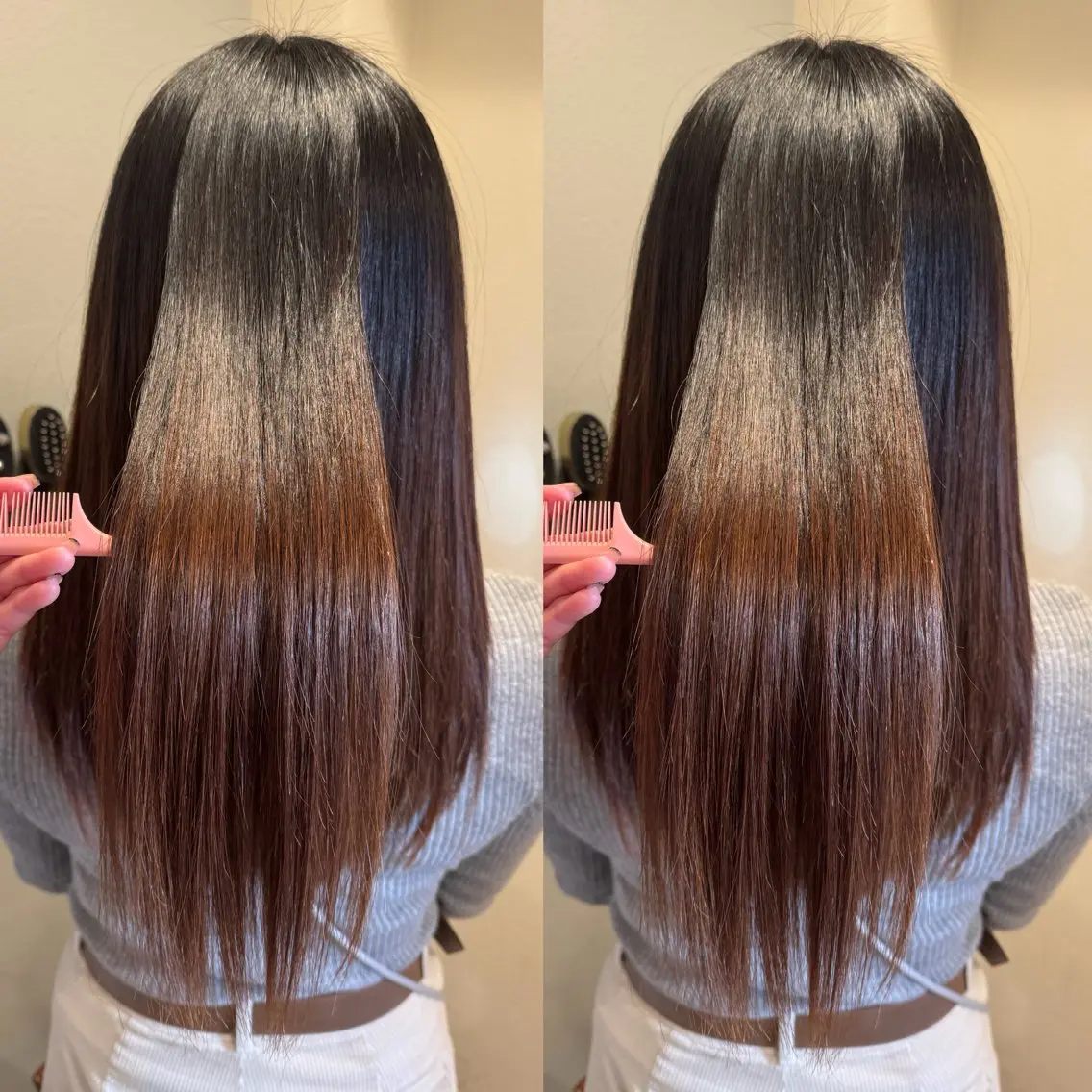 ロング カット 縮毛矯正 トリートメント 🪞顔周りカット🪞 北里朋子のヘアスタイル