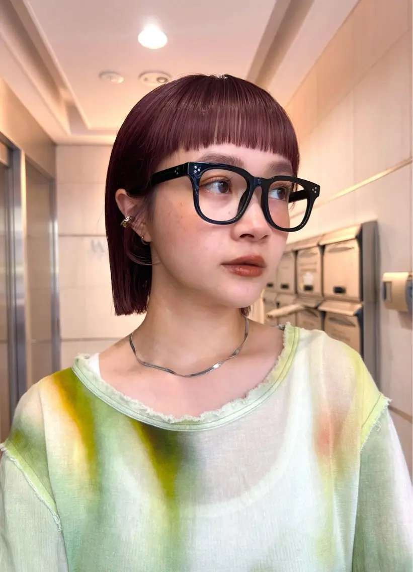ショート カラー 🥑🫧田實 紗和 ボブ/暖色カラー🩰のヘアスタイル