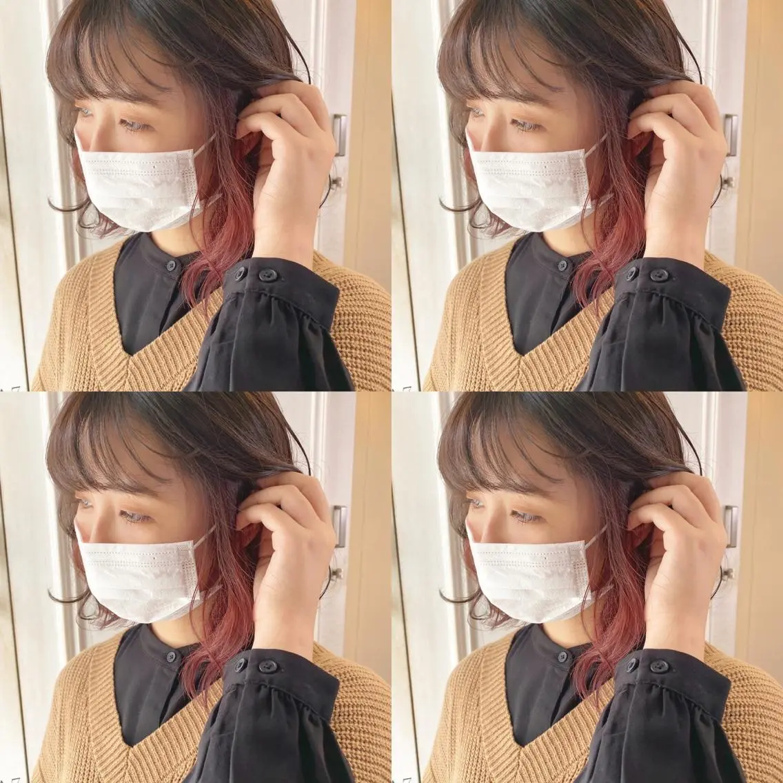 ショート カラー ブリーチ レッドカラー あさだ しゅうたろうのヘアスタイル