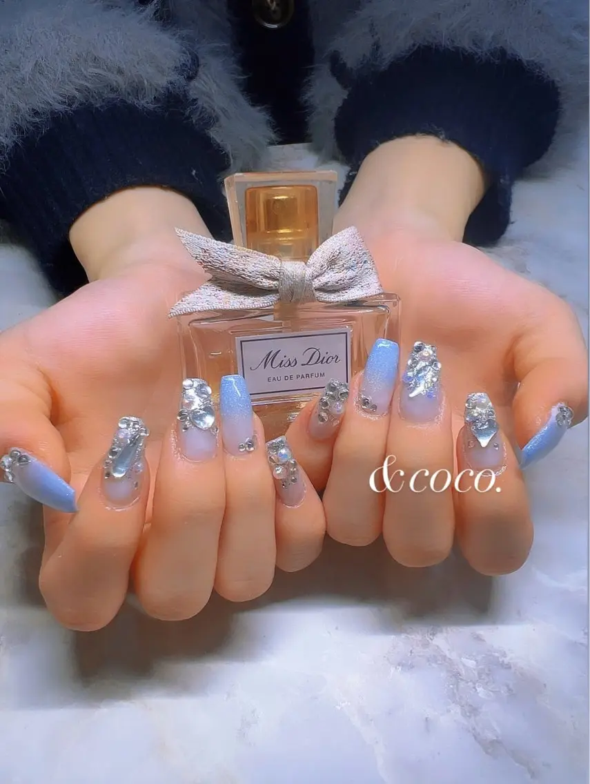 ネイル キラキラネイル マグネットネイル ＆ coco.のネイルデザイン
