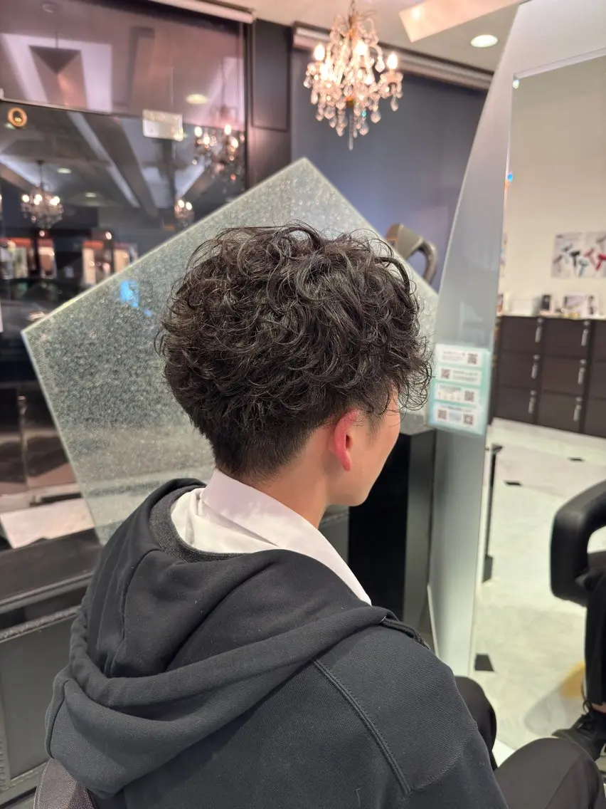 ミディアム パーマ メンズ ミディアムパーマ メンズパーマ カット パーマ MURATA KOHEIのヘアスタイル