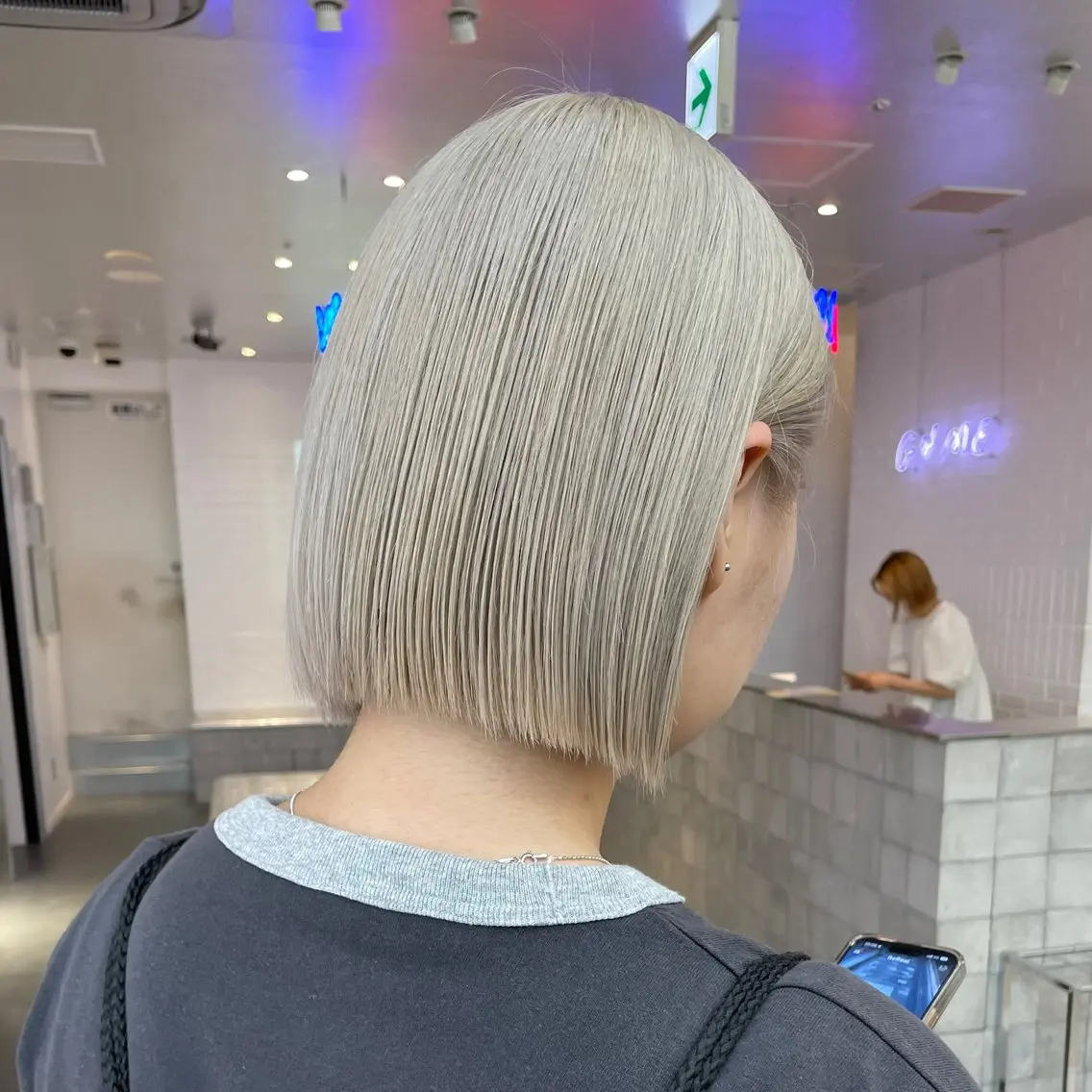 ✨💚当日限定💚✨️艶髪ケアブリーチ+カラー+トリートメント(1回ブリーチ込)の写真