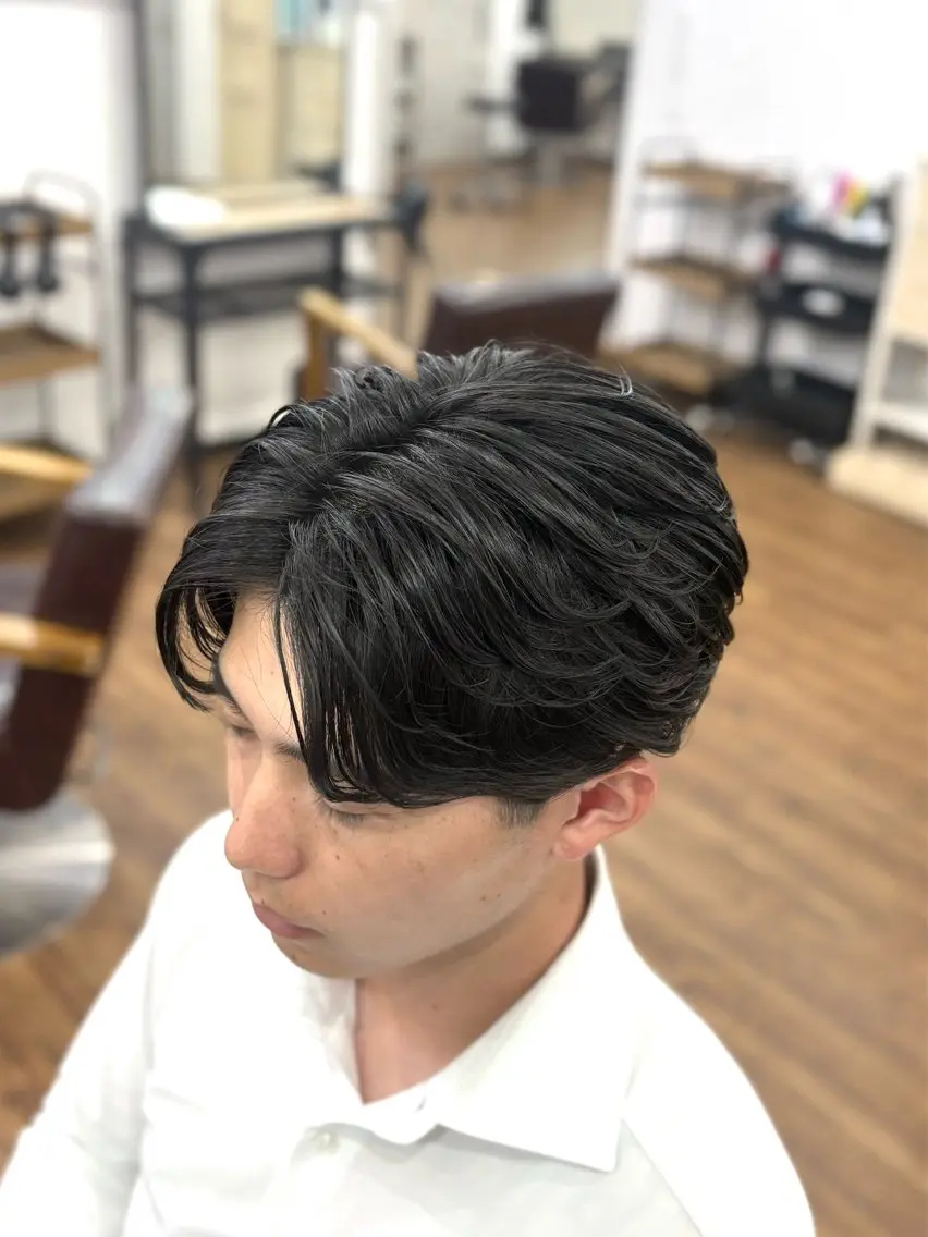 ショート パーマ メンズ カット パーマ 【メンズ特化】 横浜美容師kuのヘアスタイル