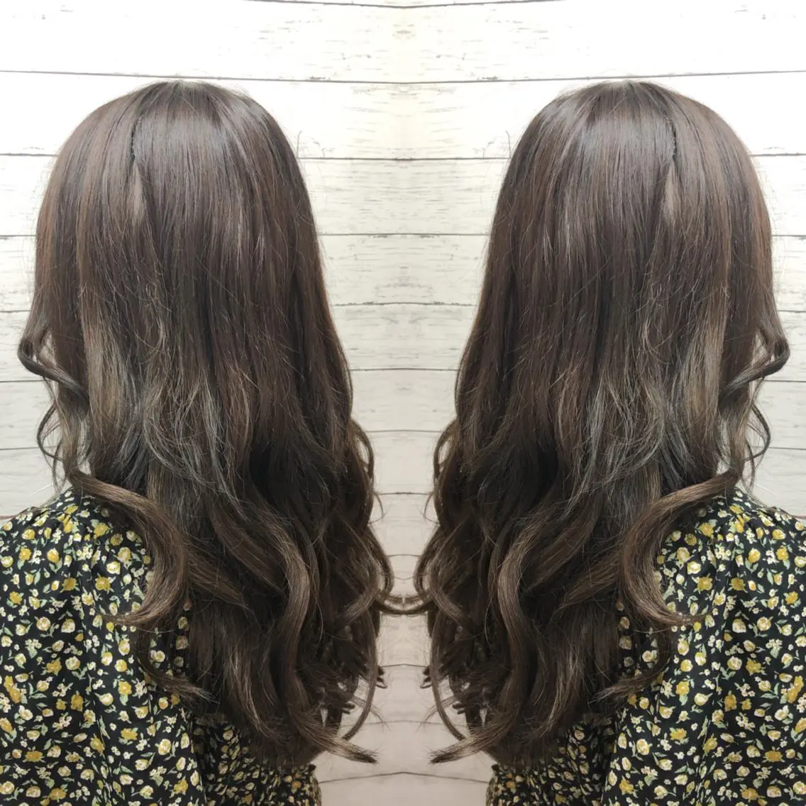 ミディアム カラー カット ヘアカラー エクステ ヘアセット 韓国ヘア🤍髪質改善 🇰🇷AKANEのヘアスタイル