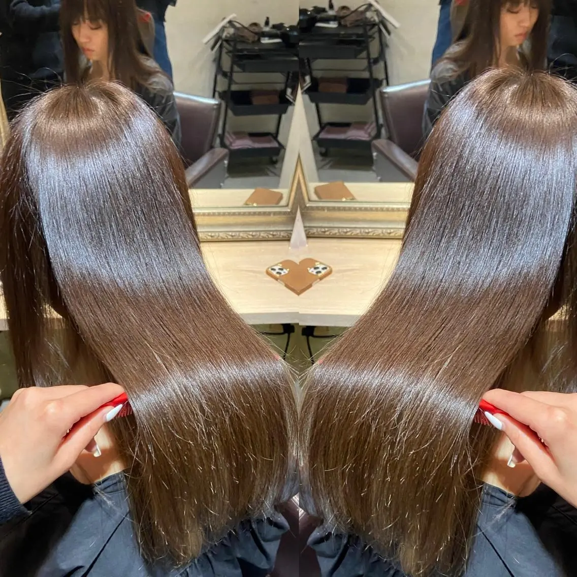 【人気No.2】カット+カラー+水素髪質改善 or 13step内部補修+スパ5分の写真