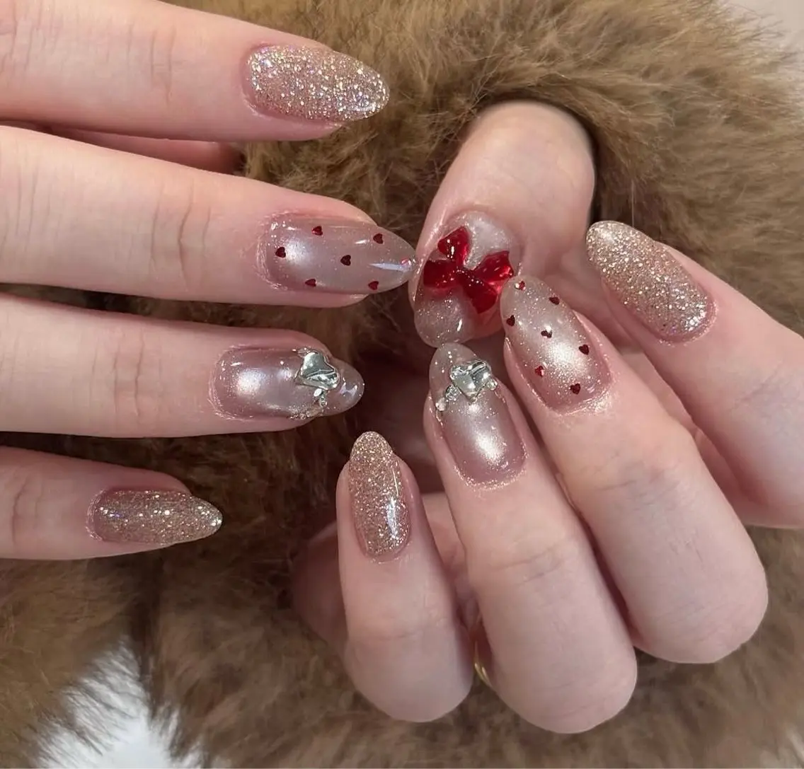ネイル フットネイル フレンチネイル ジェルネイル マグネットネイル 持ち込み ハンドネイル Ribbonnail salonのネイルデザイン