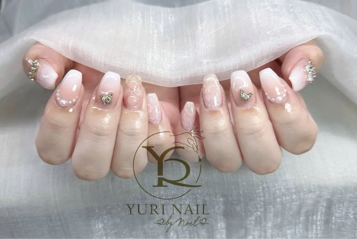 ネイル アートネイル フットネイル フレンチネイル ジェルネイル 韓国ネイル ハンドネイル フットネイル ハンドケア YURI Nail Funabashiのネイルデザイン