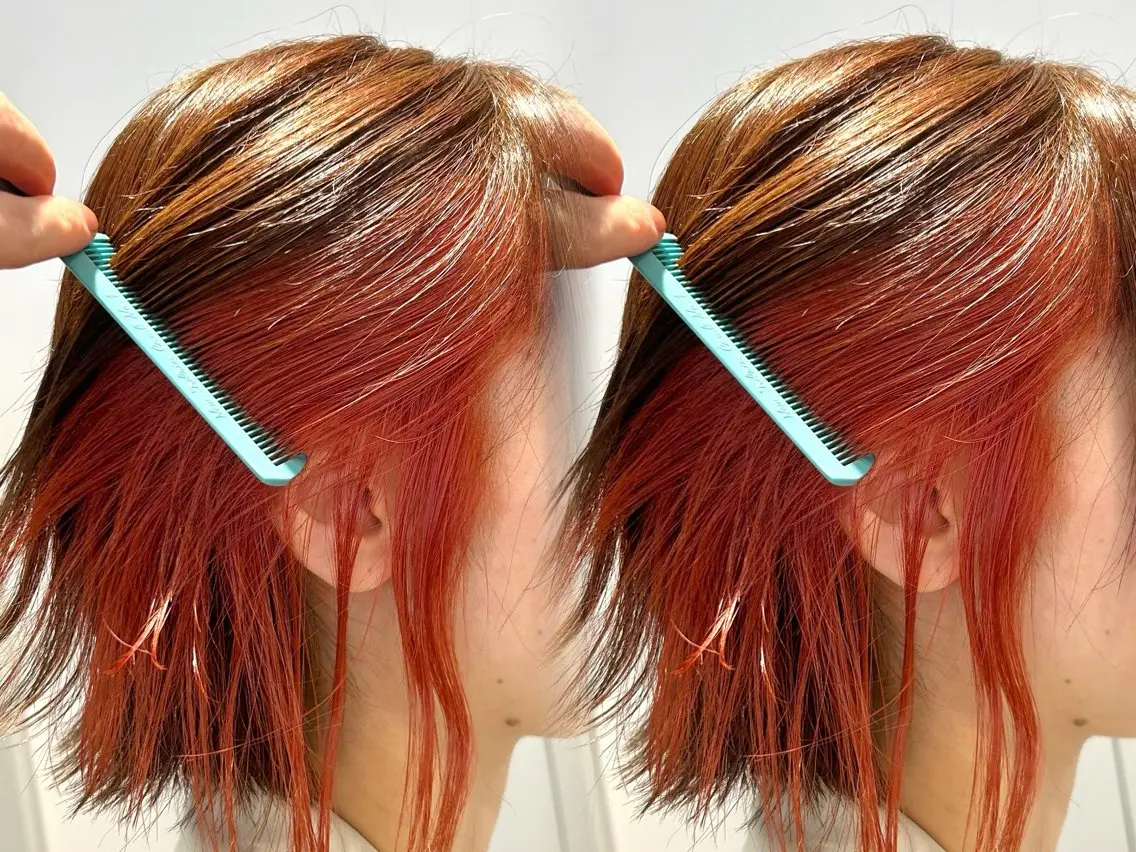 ミディアム カラー インナーカラー ボブ くびれヘア カット ヘアカラー トリートメント 池袋/小顔レイヤー/ 顔まわり/taigaのヘアスタイル