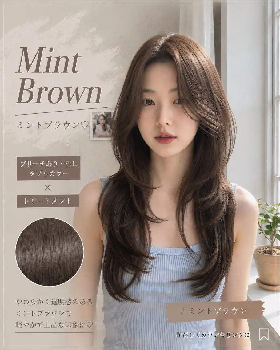 ロング ヘアカラー トリートメント 透明感🤍×髪質改善 🫧Kaitoのヘアスタイル