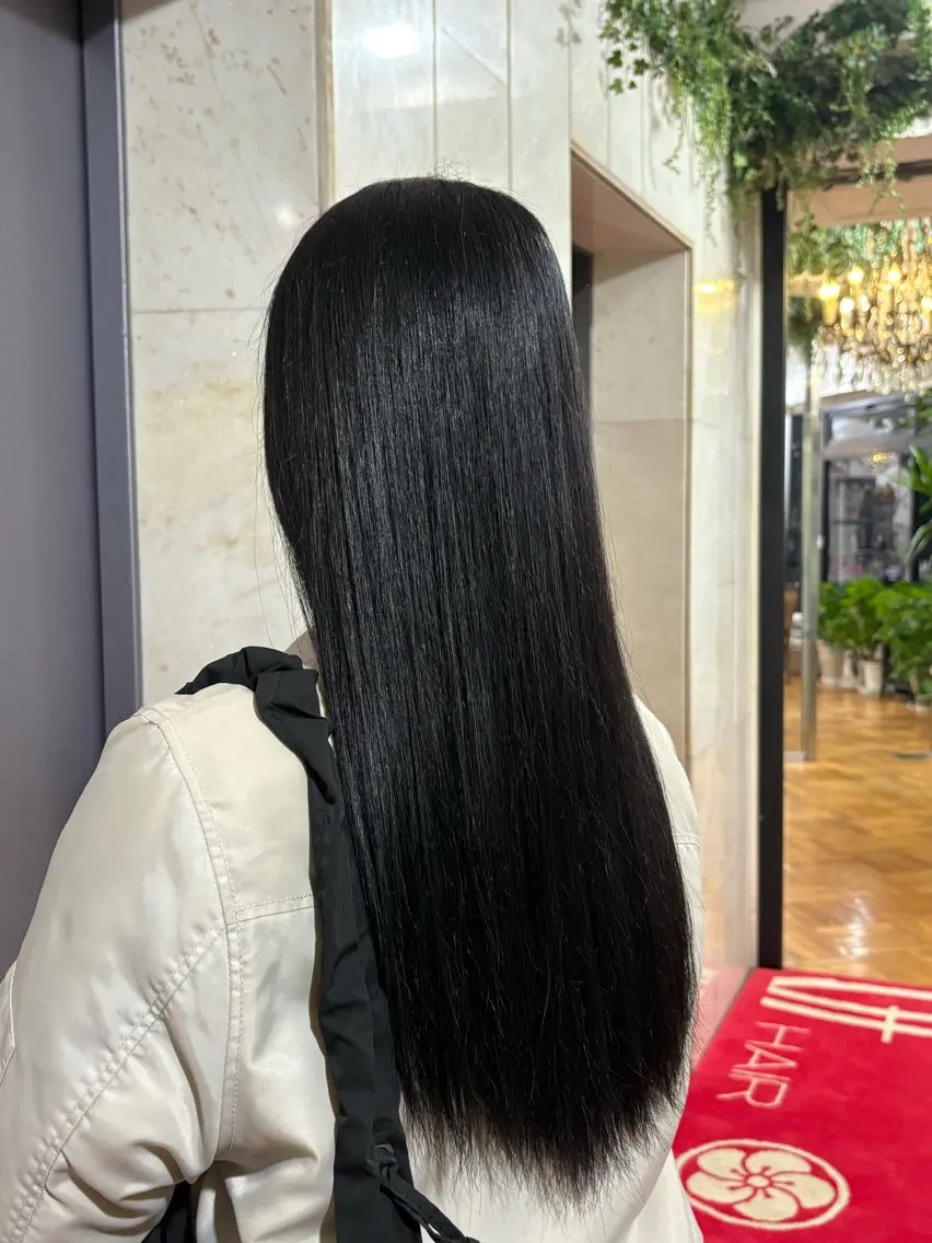 梅雨前にオススメ✨️ストレートパーマ(縮毛矯正、部分ストレートパーマも🙆♀️)の写真