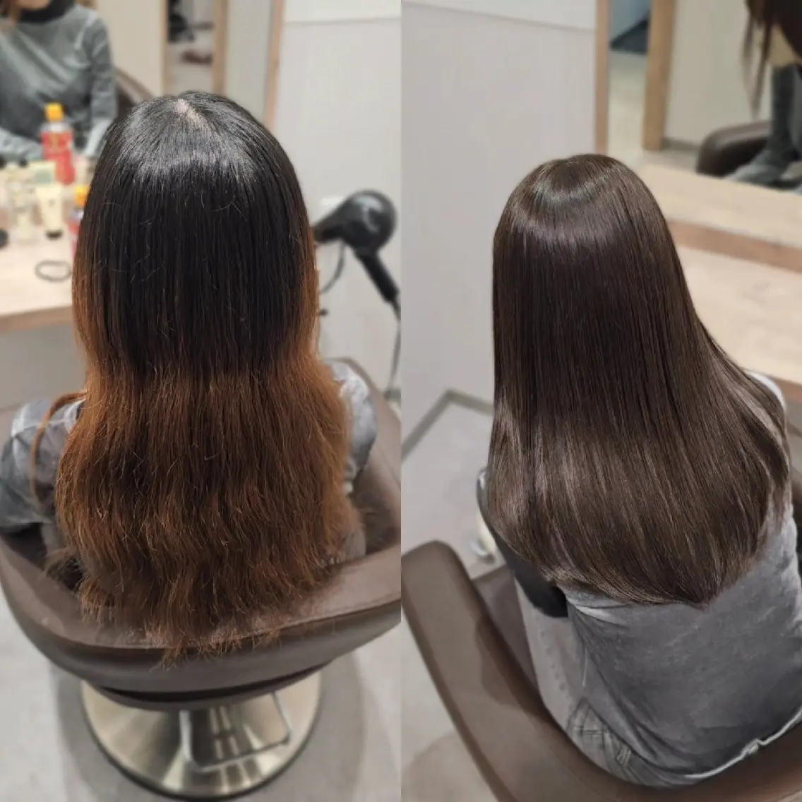 セミロング カラー 透明感カラー カット ヘアカラー トリートメント 【垢抜けカラー/ 縮毛矯正】Taikiのヘアスタイル