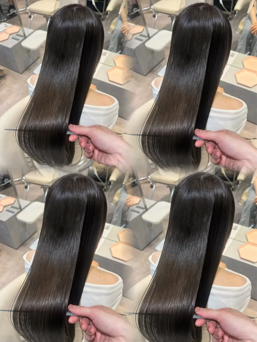 ロング カラー 透明感カラー グレージュ 髪質改善 トリートメント カット ヘアカラー トリートメント 💎透明感カラー特化 💎TAISEIのヘアスタイル