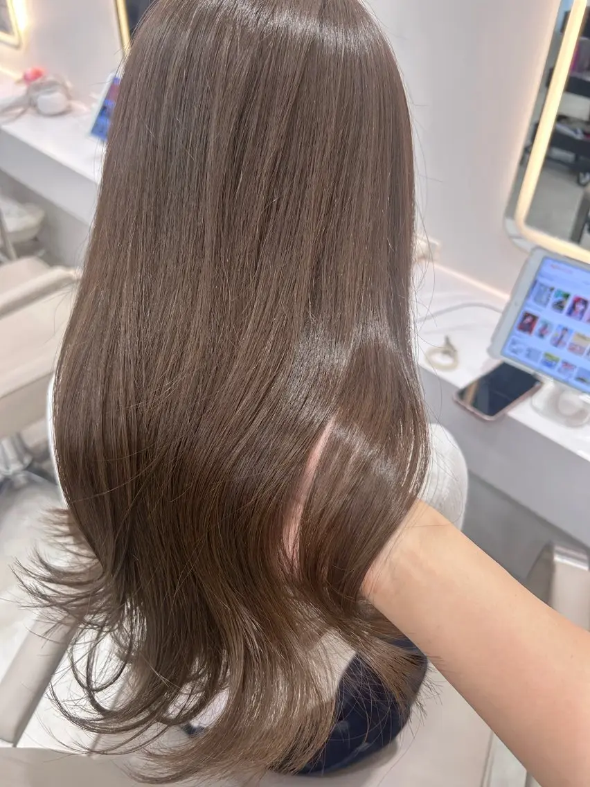 ロング カラー カット ヘアカラー トリートメント ダブルカラー髪質改善 /Annaのヘアスタイル