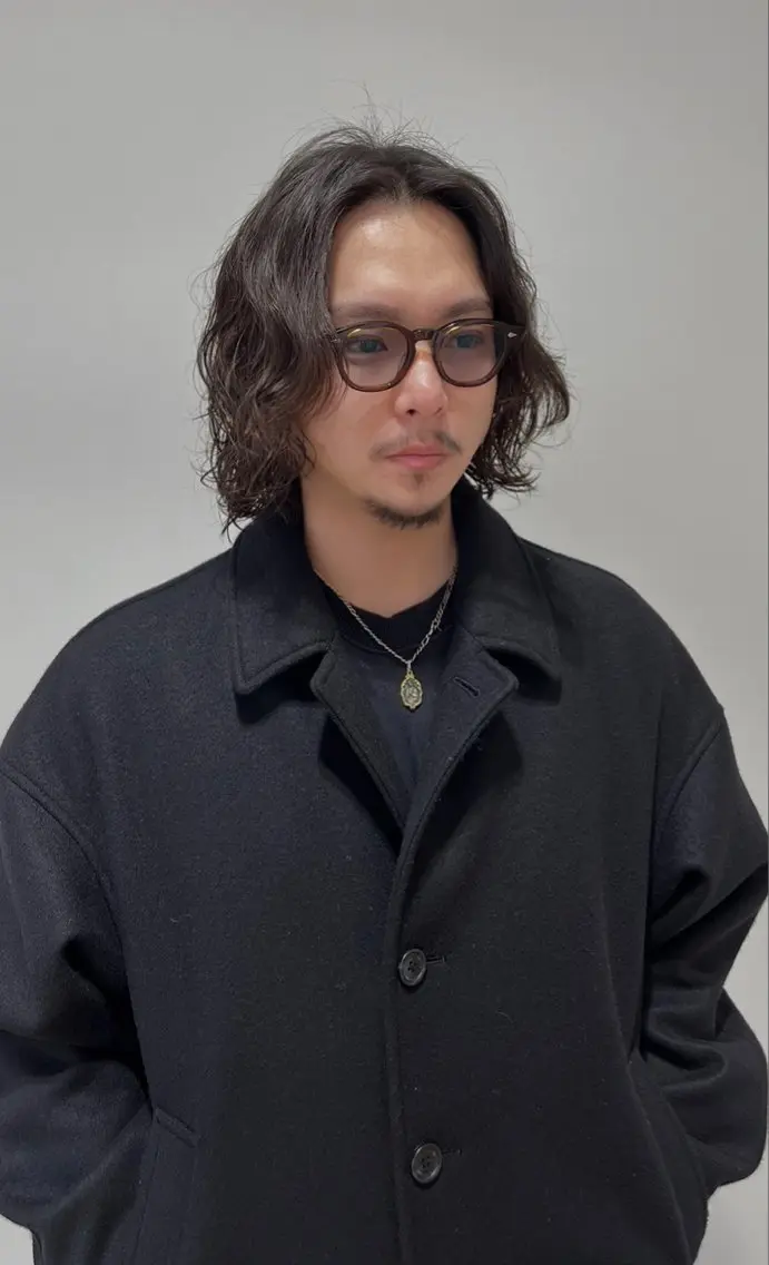 ショート パーマ メンズ ボブレイヤー メンズ韓国風 メンズパーマ 波巻きパーマ ボブ 天神大名抜け感パーマ ラフパーマのその他イメージ