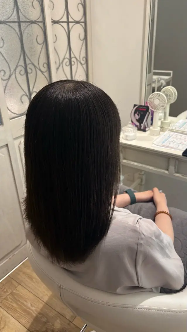 セミロング トリートメント 似合わせ 顔周りYUUGAのヘアスタイル