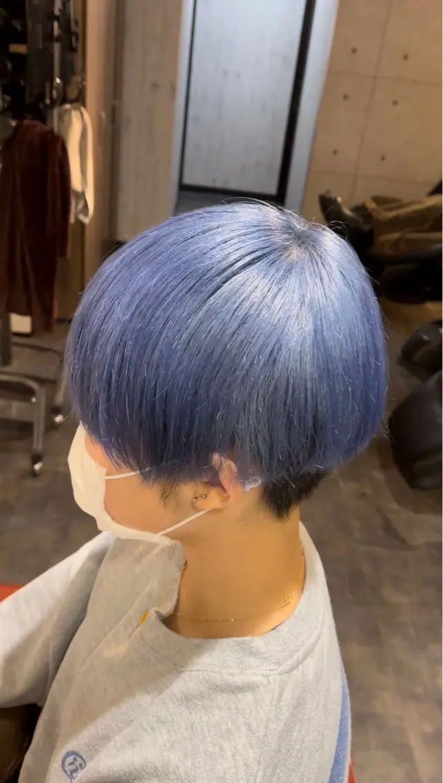 ショート カラー ブリーチ ヘアカラー トリートメント 縮毛髪質改善カケル 透明感カラー✨のヘアスタイル