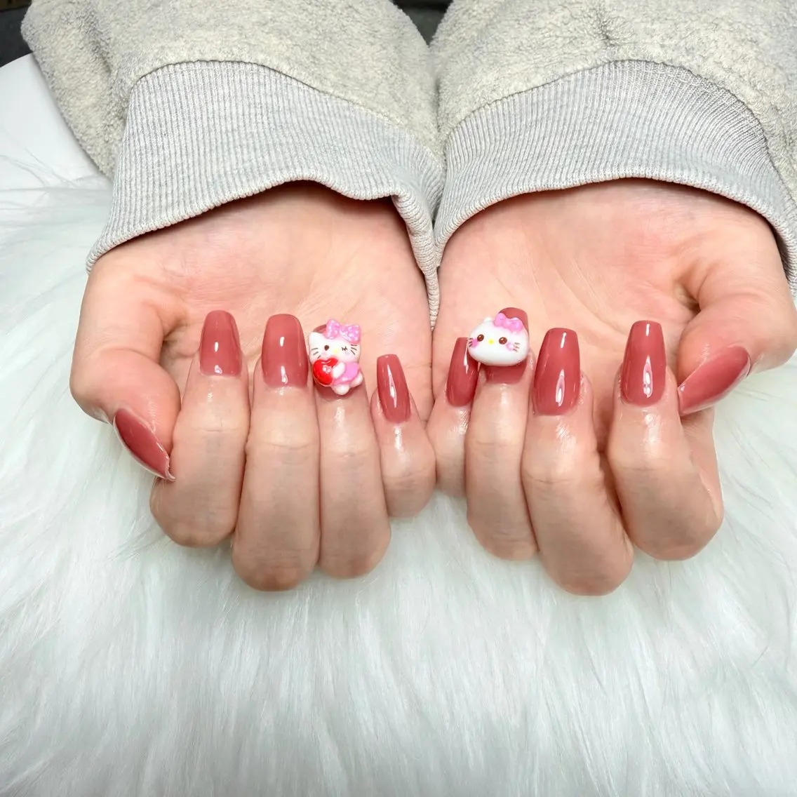 ネイル ジェルネイル ロングネイル ニュアンスネイル ワンカラーネイル シンプルネイル Kora Nailのネイルデザイン