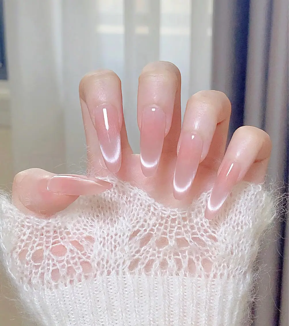 ネイル フレンチネイル マグネットネイル マグネットフレンチ ハンドネイル Y3 NailSalonのネイルデザイン