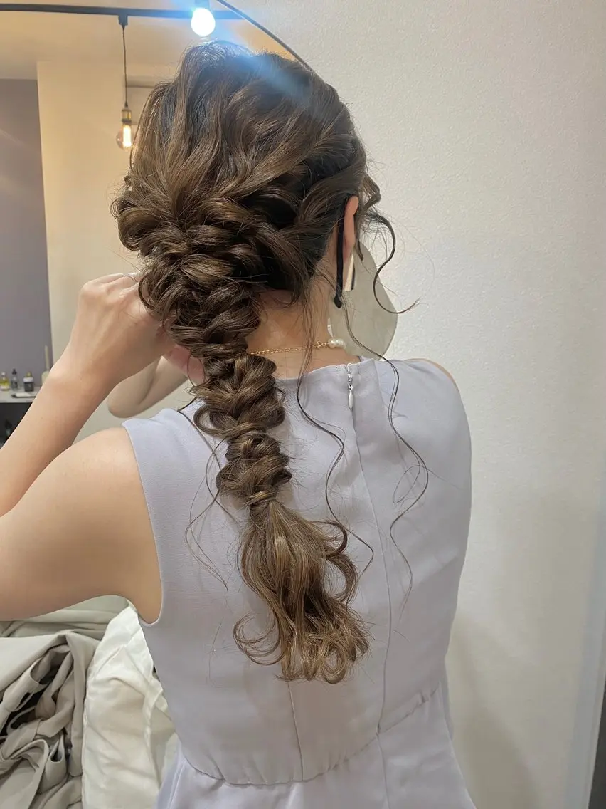 ロング ヘアアレンジ エクステ&ヘアセット Milaのヘアスタイル