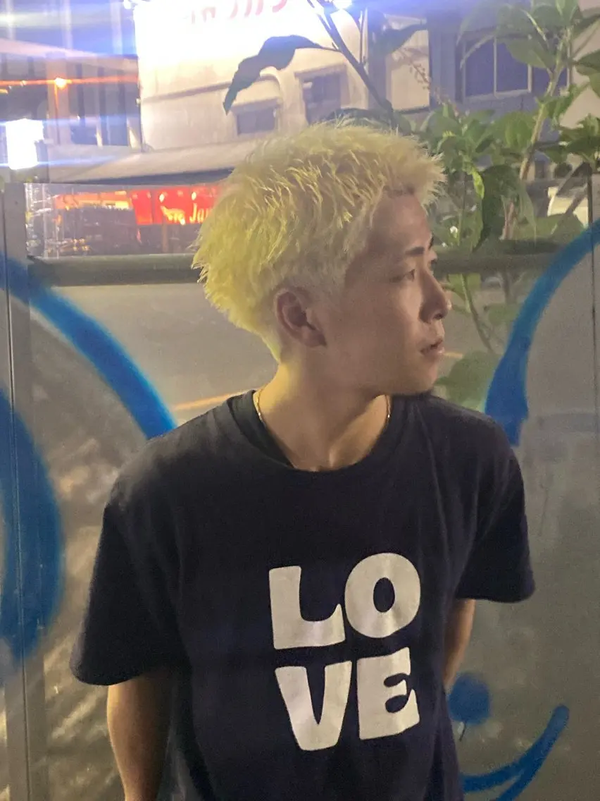 ショート カラー メンズ 鈴木 静のヘアスタイル