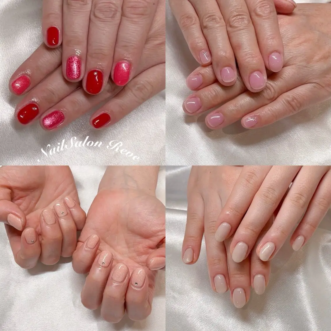 ネイル ワンカラーネイル ショートネイル NailSalon Reveのネイルデザイン